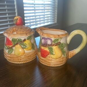 Vintage Sugar and Creamer Set